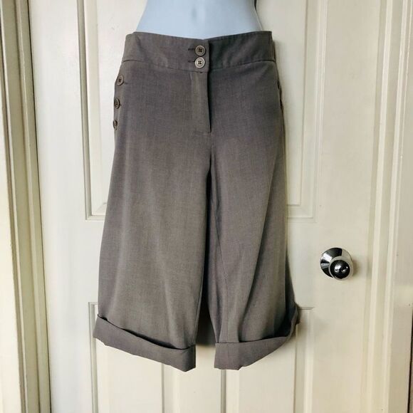 Finity Long Grey Dress Culotte Shorts - Picture 1 of 15